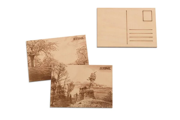 Postcard ξύλινες, σετ 2 τμχ